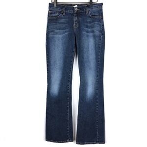 LUCKY BRAND Jeans Midrise Flare Dungarees Stretch Denim Dark Wash 27 Regular
